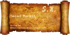 Smied Margit névjegykártya